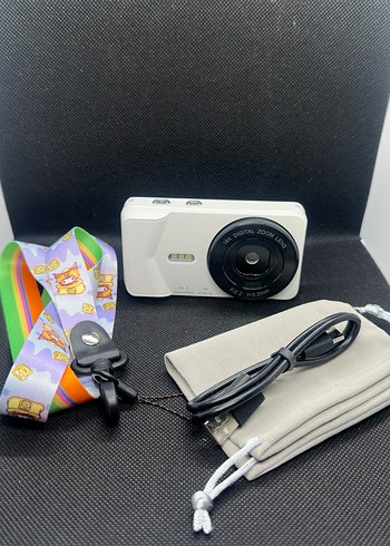 Beyaz Dijital Kamera 64MP 4K Video - Görsel 2