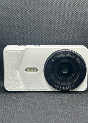 Beyaz Dijital Kamera 64MP 4K Video - Görsel 6