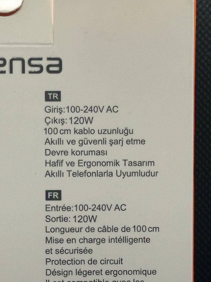 Kensa 120W USB-C Seyahat Şarj Cihazı Beyaz - Görsel 2