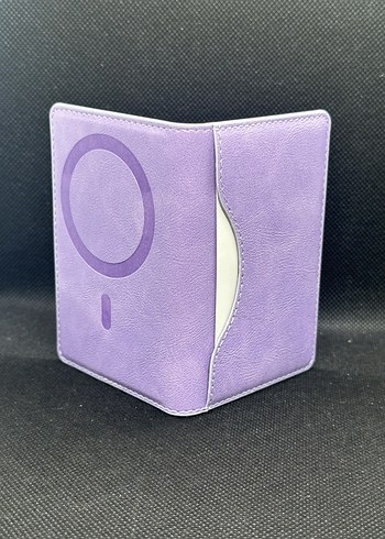 Apple İphone Uyumlu Magsafe Cüzdan Mor - Görsel 3