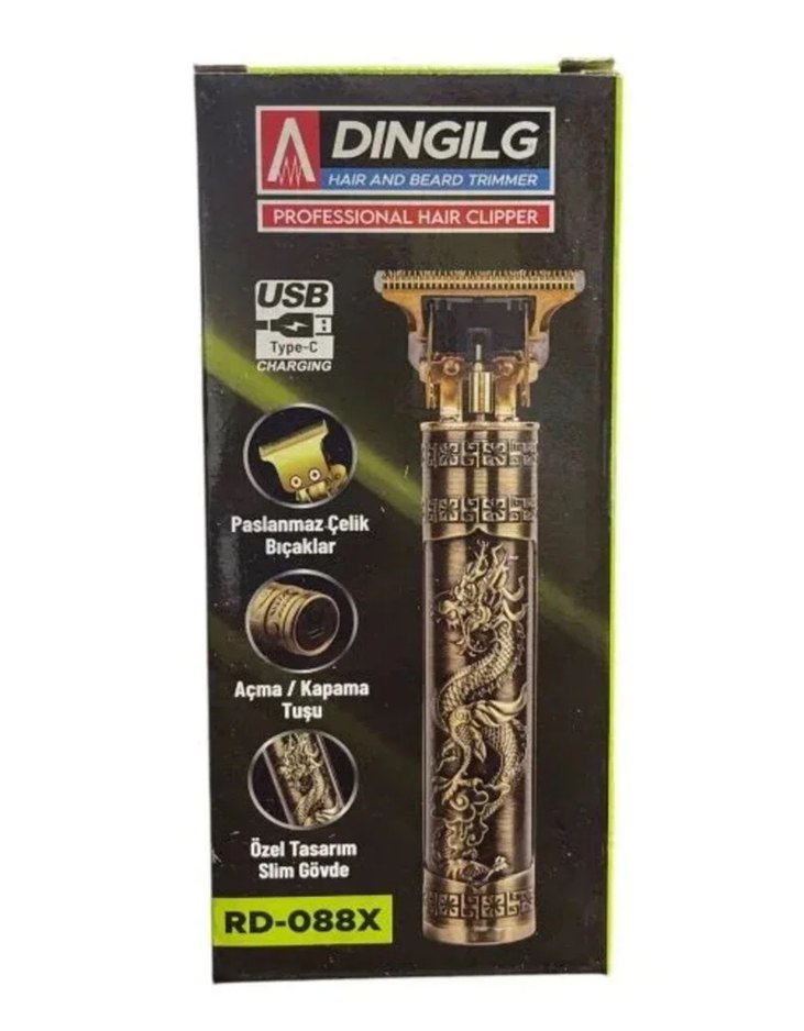 Usb Şarjlı Saç Sakal Kesme Tıraş Makinesi - Görsel 2