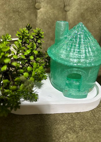 Renkli Ev Tasarımlı TÜTSÜ seti {3} parça - Görsel 2