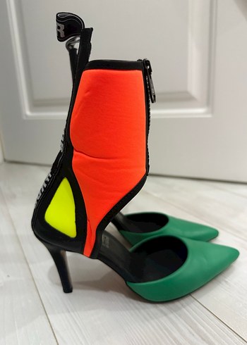 VDR Çok Renkli Kadın Stiletto Topuklu Ayakkabı - Görsel 2