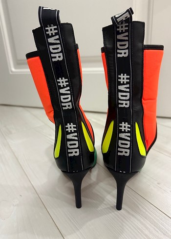 VDR Çok Renkli Kadın Stiletto Topuklu Ayakkabı - Görsel 3