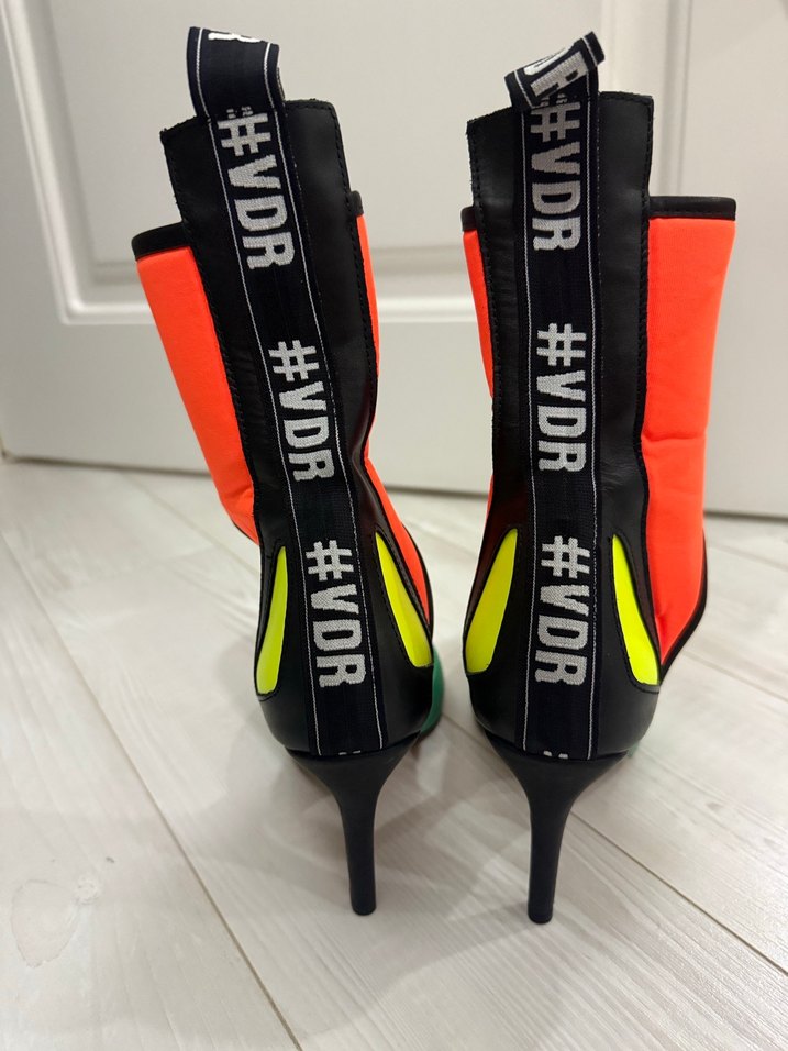 VDR Çok Renkli Kadın Stiletto Topuklu Ayakkabı - Görsel 3