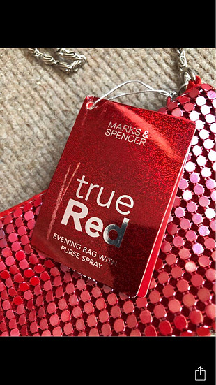 Marks & Spencer Marks&Spencer; Kırmızı Gece Çantası Şok Fiyat
