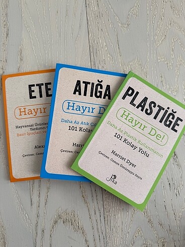 Plastıge, Atıga ve ete hayır de kitapları