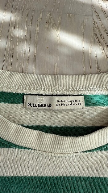 Pull and Bear Pull&Bear M beden çizgili sweatshirt