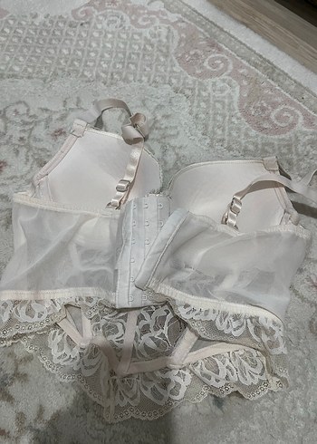 Beyaz Bohem Dantel Büstiyer Sütyen - Görsel 3