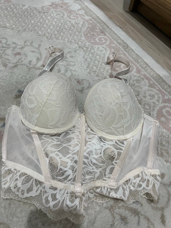Beyaz Bohem Dantel Büstiyer Sütyen - Görsel 2