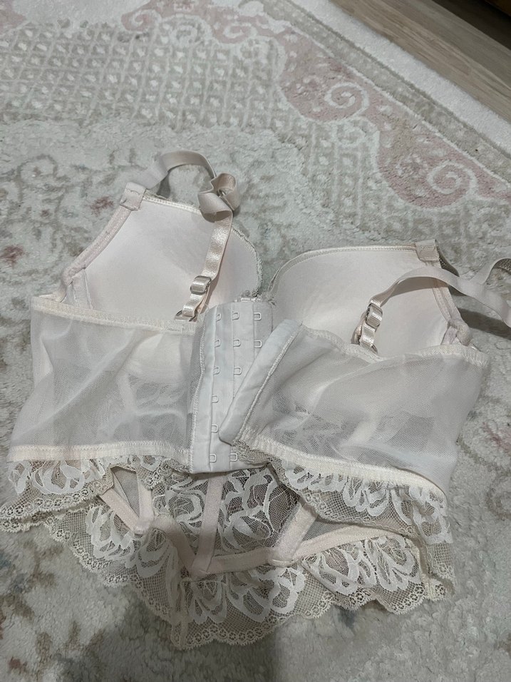 Beyaz Bohem Dantel Büstiyer Sütyen - Görsel 3