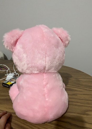Pastel Pembe Peluş Ayıcık Oyuncak - Görsel 3