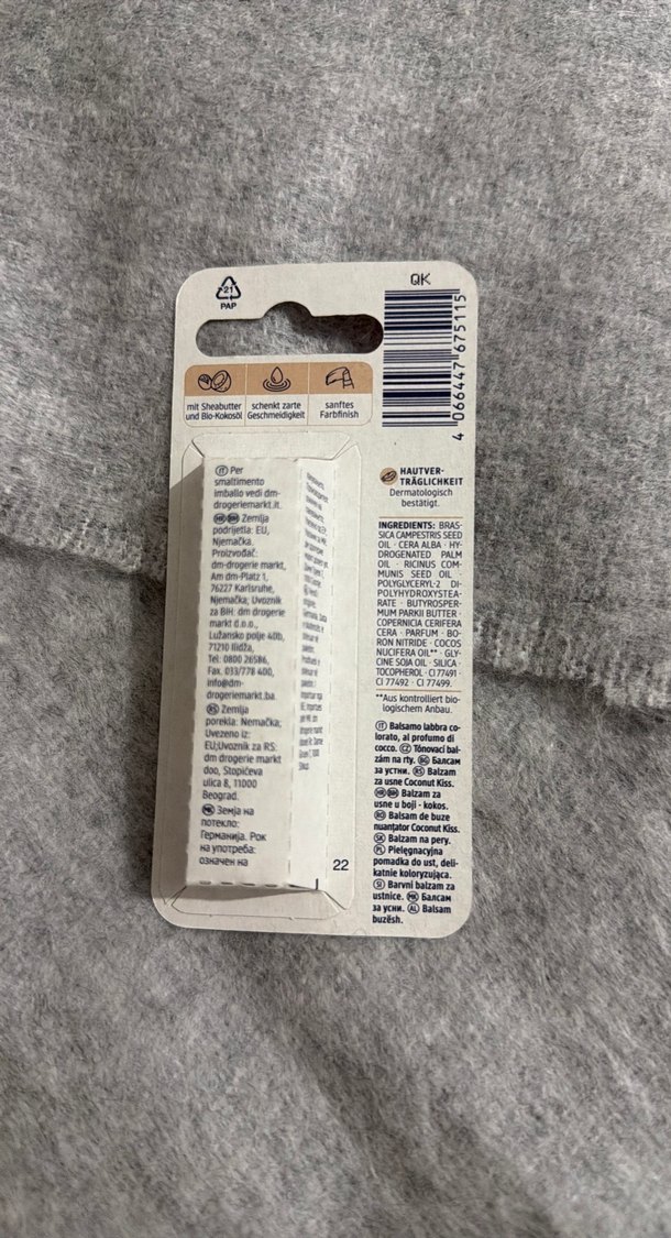 Balea Hindistan Cevizi Dudak Balm - Görsel 3