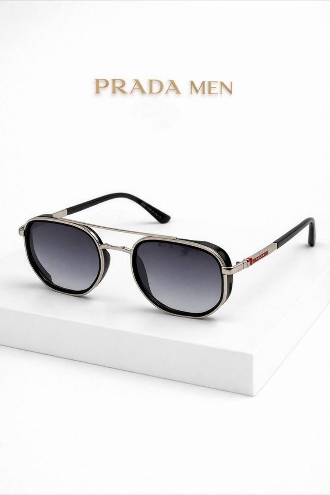 Prada Men Siyah Erkek Güneş Gözlüğü - Görsel 5