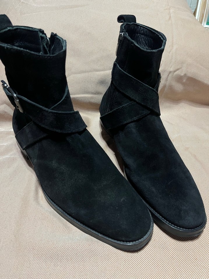 MASSİMO SİYAH SÜET DERİ TOKALI BOT 41 NUMARA - Görsel 3