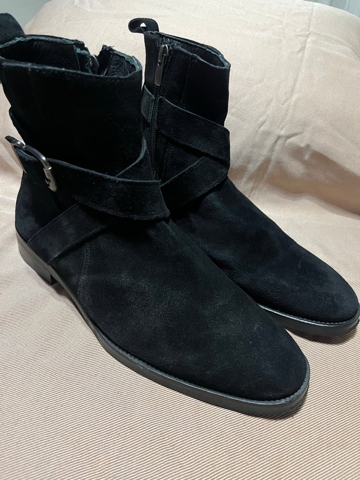 MASSİMO SİYAH SÜET DERİ TOKALI BOT 41 NUMARA - Görsel 2