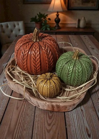 dekoratif kabak set - Görsel 2