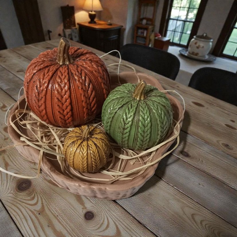 dekoratif kabak set - Görsel 3