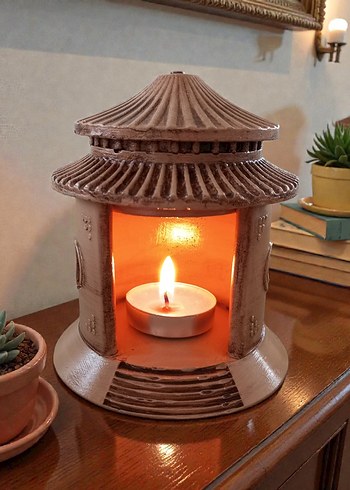 Bej Renkli Dekoratif Mumluk - Görsel 3