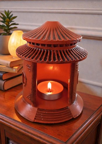 Bej Renkli Dekoratif Mumluk - Görsel 2