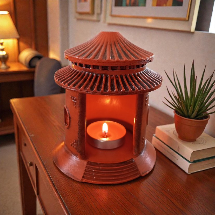 Bej Renkli Dekoratif Mumluk - Görsel 5