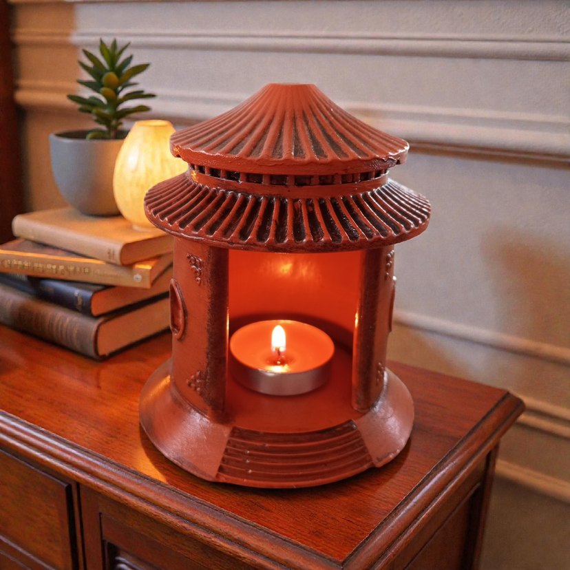 Bej Renkli Dekoratif Mumluk - Görsel 2