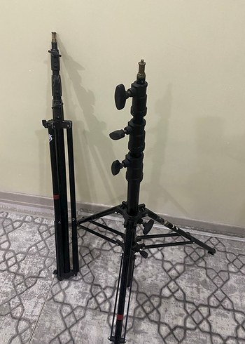 A100 Işık ayağı Ayarlanabilir Siyah Tripod Stand - Görsel 2