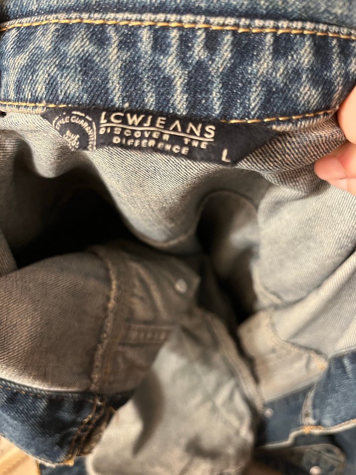 Yıldız Detaylı Kadın Mavi Denim Ceket - Görsel 5