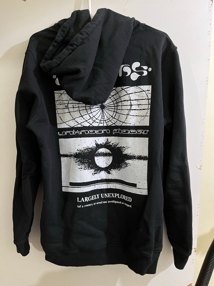 Siyah Kapüşonlu Unisex Sweatshirt - Görsel 2