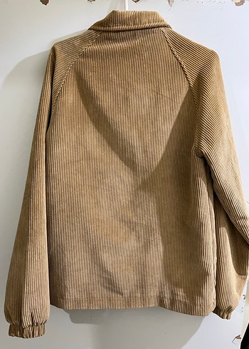 Bej Kadife Nakışlı Bohem Ceket - Görsel 2