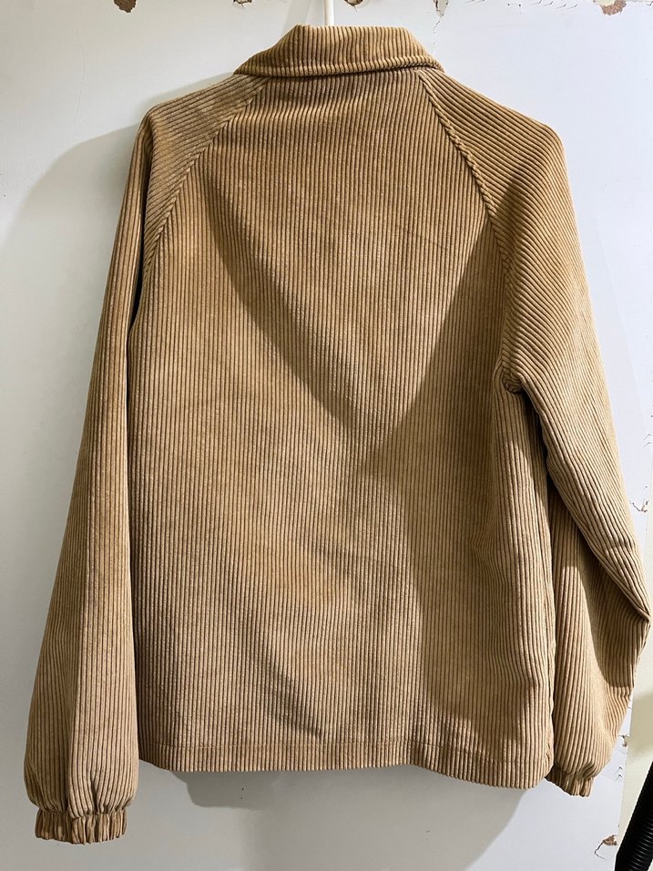 Bej Kadife Nakışlı Bohem Ceket - Görsel 2