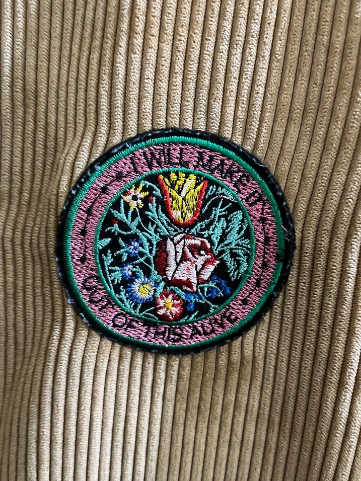 Bej Kadife Nakışlı Bohem Ceket - Görsel 3