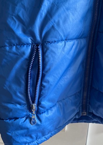 Erkek Mavi Fermuarlı Şişme Yelek - Görsel 4