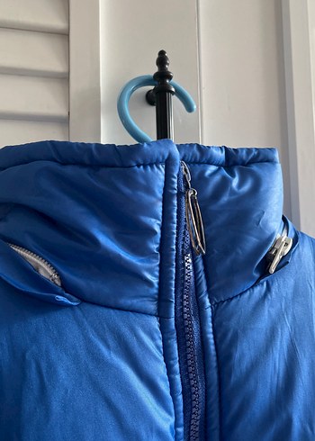 Erkek Mavi Fermuarlı Şişme Yelek - Görsel 3