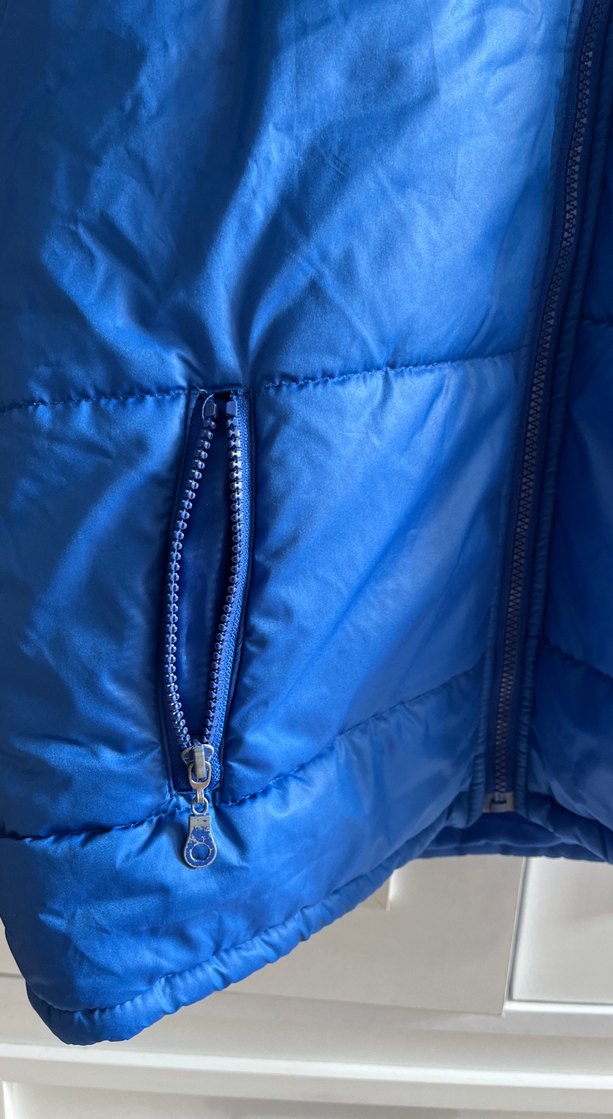 Erkek Mavi Fermuarlı Şişme Yelek - Görsel 4