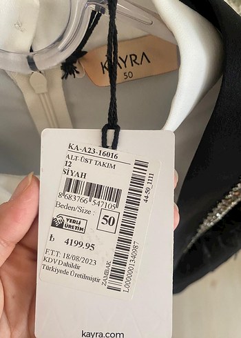 KAYRA Siyah İşlemeli Kadın gömlek ceket abiye takim - Görsel 2