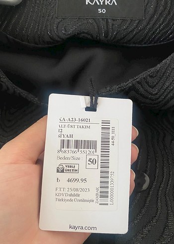 KAYRA Siyah İşlemeli Kadın gömlek ceket abiye takim - Görsel 3