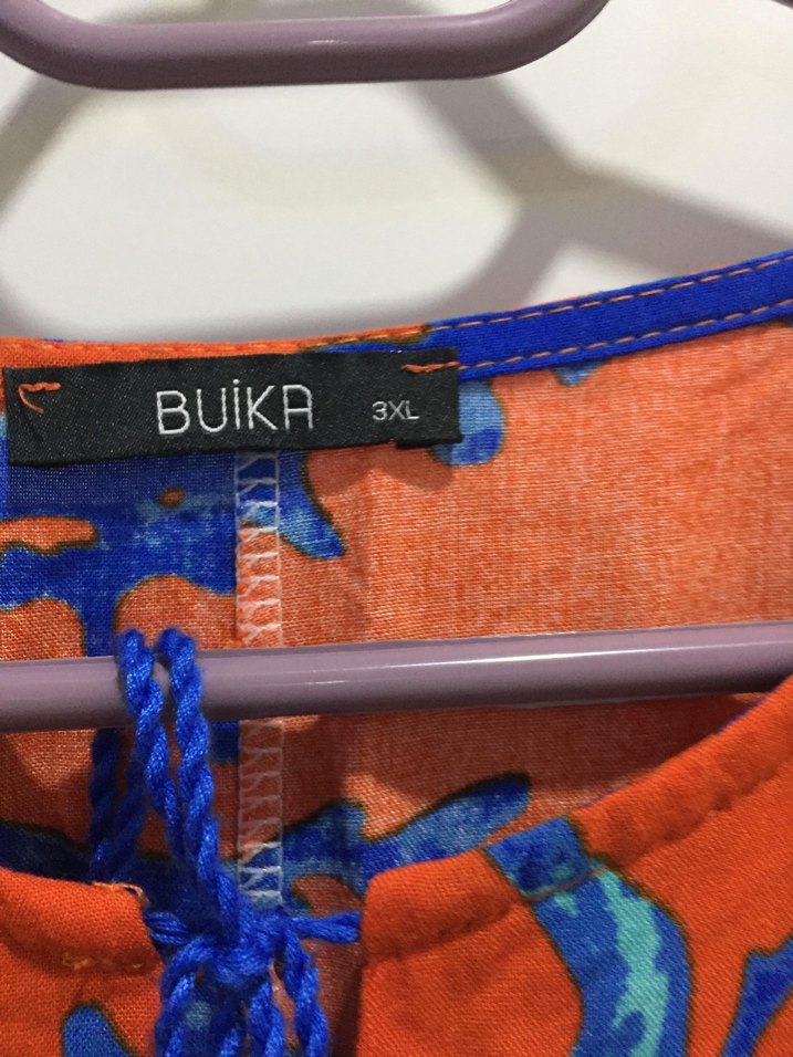 Uzun Kollu Renkli Bohem Kadın Elbise - Görsel 2