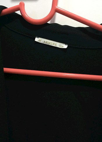 ARMINE marka Siyah Düğmeli Uzun Kollu parduse - Görsel 4