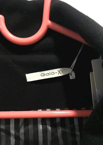 GALAXI marka Düğmeli Siyah Uzun Kadın Kaban - Görsel 6