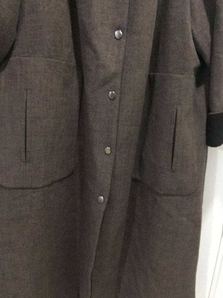 Kahverengi Uzun Süet Kadın Kaban - Görsel 2