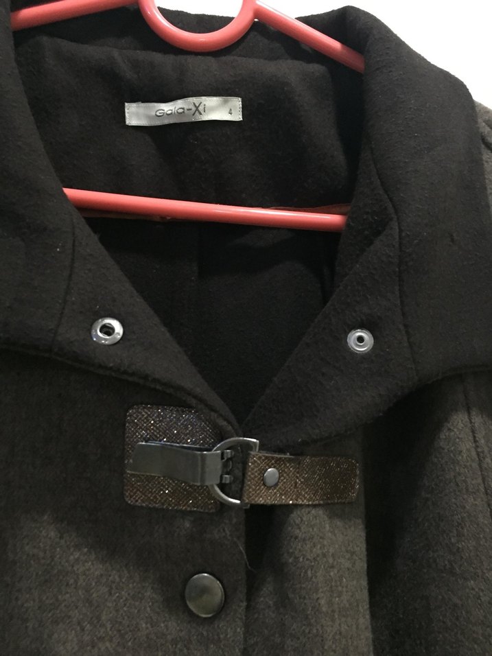 Kahverengi Uzun Süet Kadın Kaban - Görsel 4