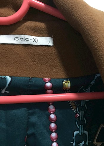 GALAXI marka Düğmeli Kahverengi Uzun Kadın Kaban - Görsel 4