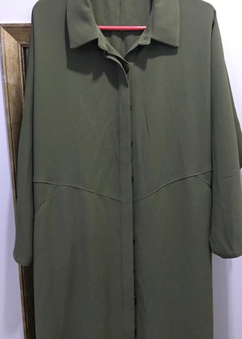 ARMINE markaKadın Haki Düğmeli Uzun parduse - Görsel 4