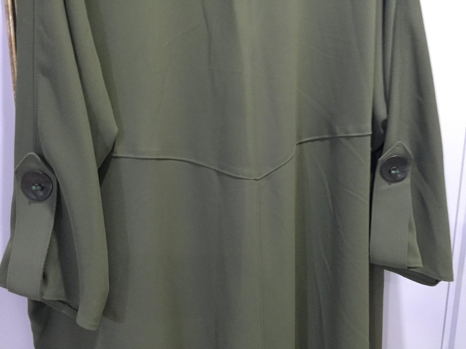 ARMINE markaKadın Haki Düğmeli Uzun parduse - Görsel 2