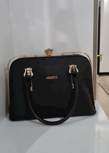 Armine Siyah Deri Kadın Çanta - Görsel 6