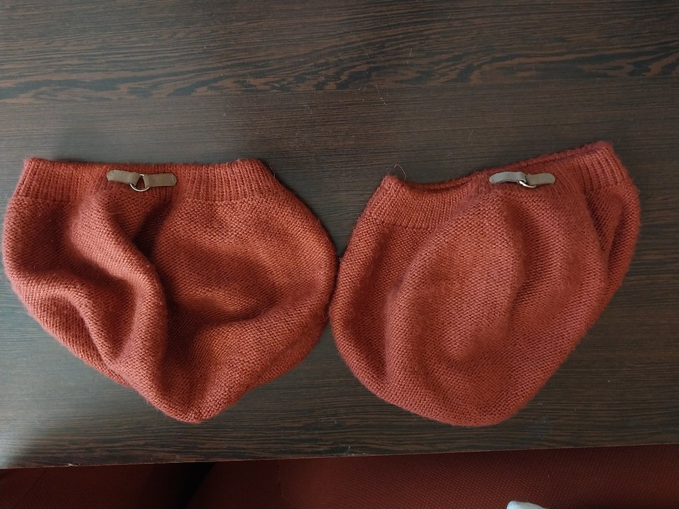 Kadın Kırmızı Örgü Bere 2li - Görsel 2