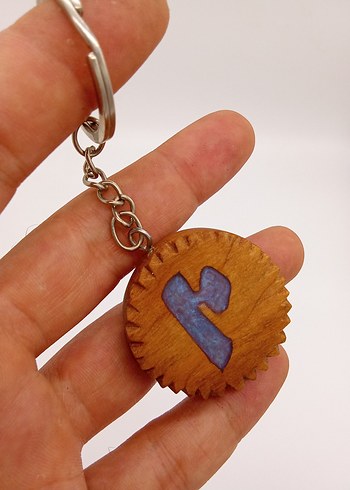 epoksi ahşap anahtarlık - Görsel 5