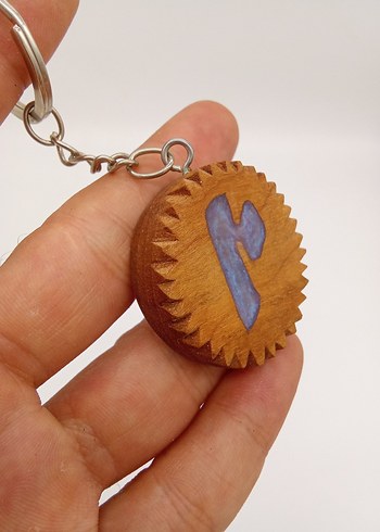 epoksi ahşap anahtarlık - Görsel 4