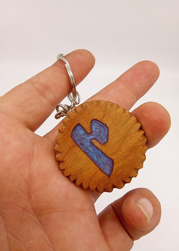 epoksi ahşap anahtarlık - Görsel 3